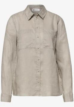 Blouse met lange mouwen en borstzakken