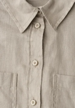 Blouse met lange mouwen en borstzakken