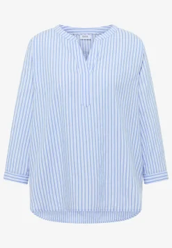 Blouse met lange mouwen in seersucker kwaliteit