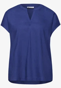 Blouse met losse schouders en gespleten hals