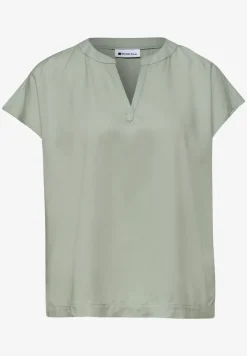 Blouse met losse schouders en gespleten hals