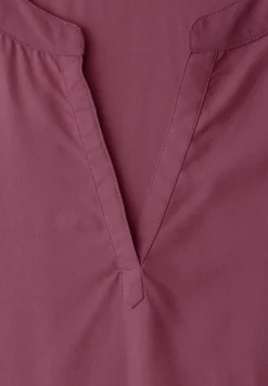 Blouse met losse schouders en gespleten hals