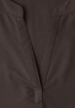 Blouse met losse schouders en gespleten hals