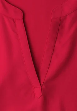 Blouse met losse schouders en gespleten hals
