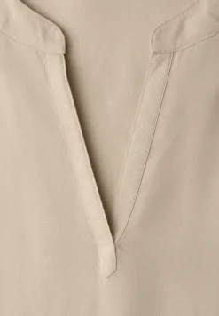 Blouse met losse schouders en gespleten hals