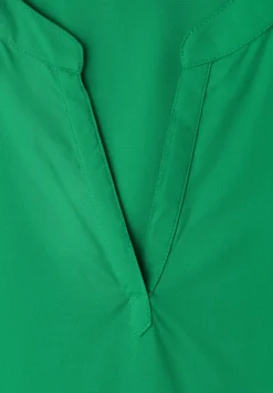 Blouse met losse schouders en gespleten hals