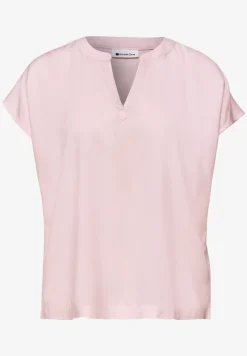 Blouse met losse schouders en gespleten hals
