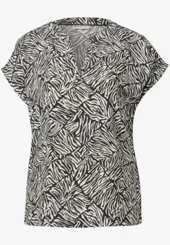 Blouse met minimale print
