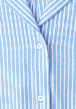 Blouse met overhangende schouders en bowlingkraag