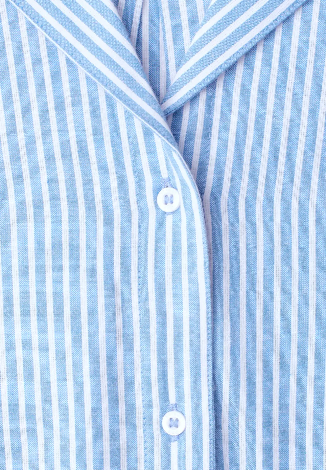 Blouse met overhangende schouders en bowlingkraag