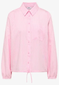 Blouse met overhemdkraag en strepen