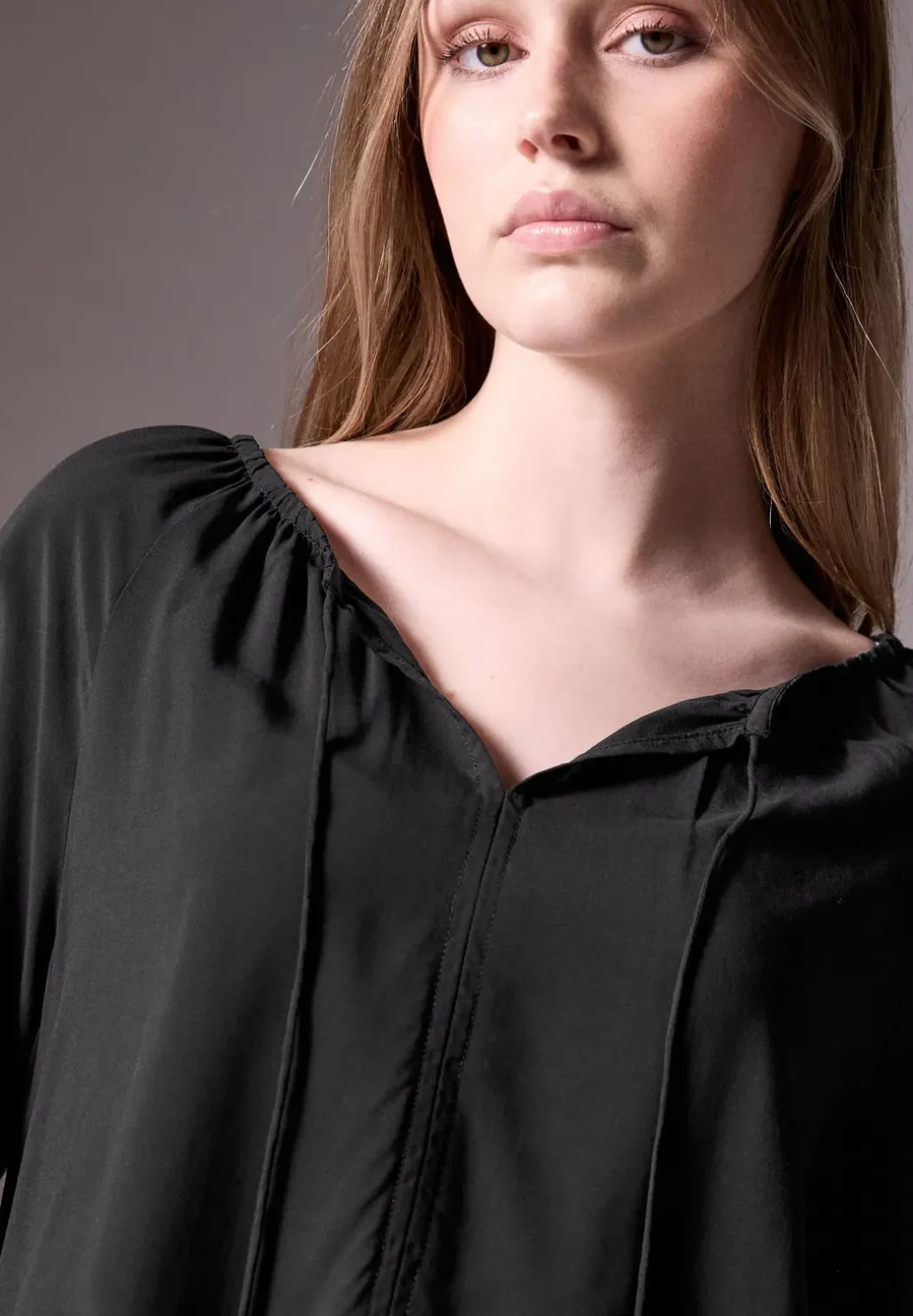 Blouse met plooien