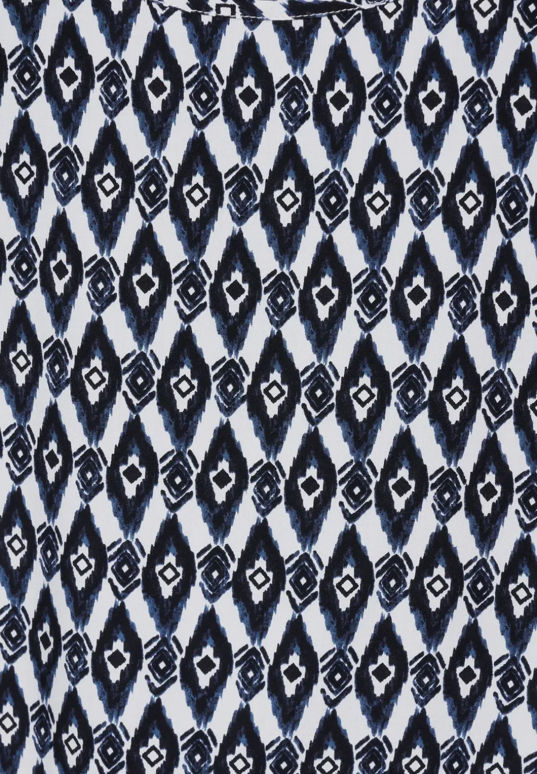 Blouse met print en knopen