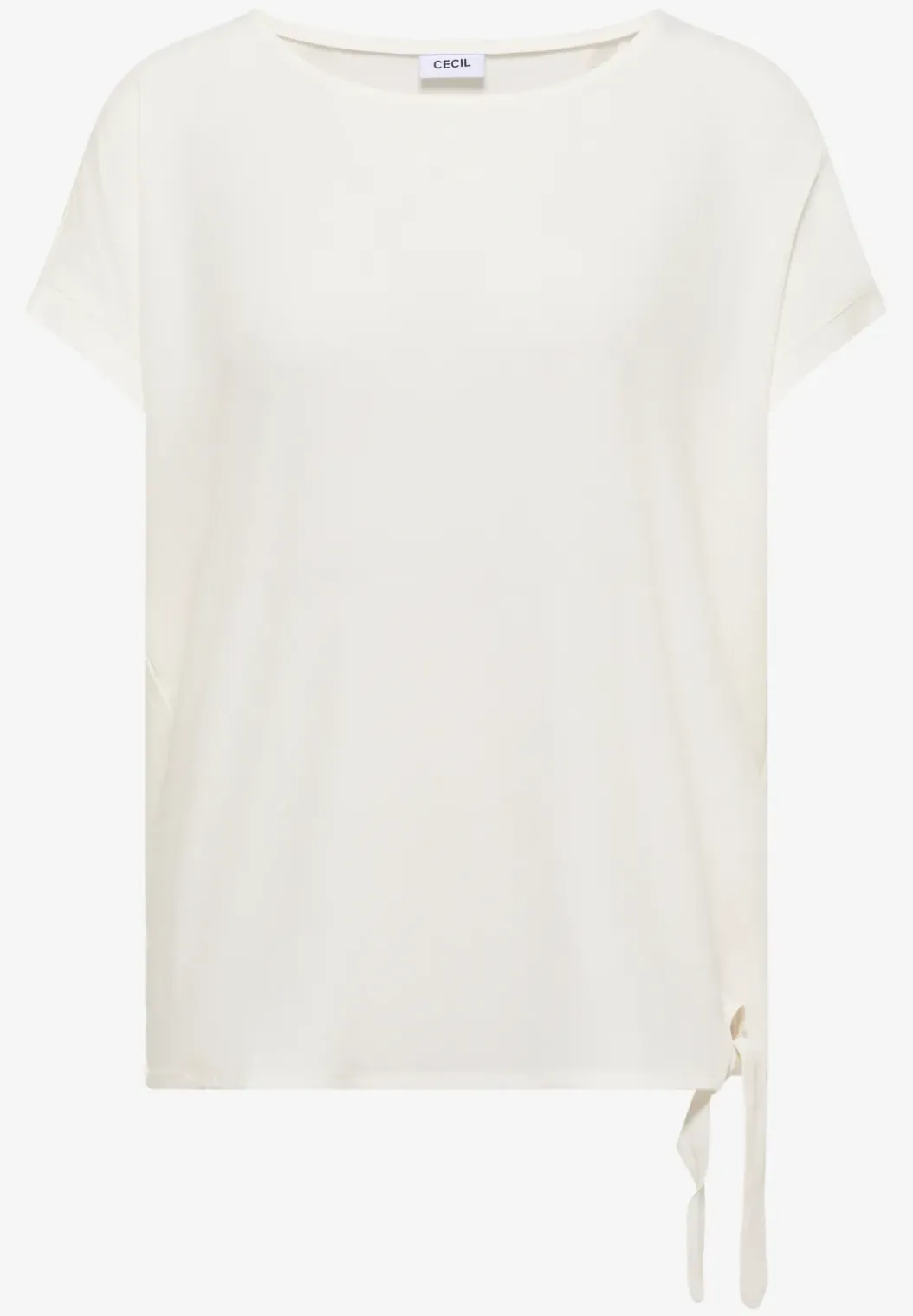 Blouse met ronde hals en knoopdetail