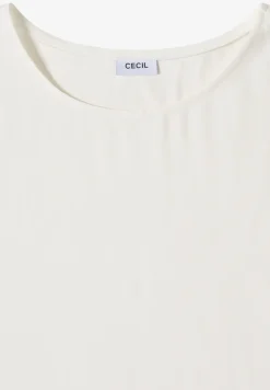 Blouse met ronde hals en knoopdetail