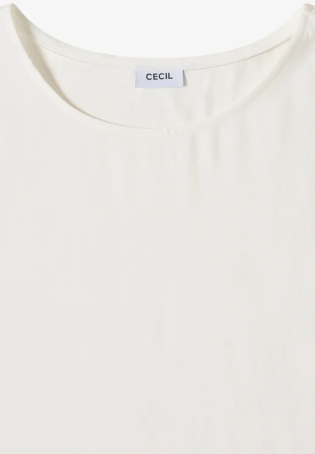 Blouse met ronde hals en knoopdetail