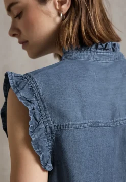 Blouse met ruches