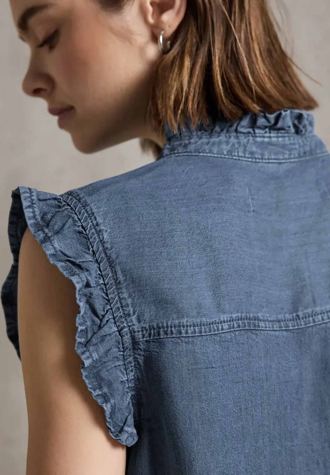 Blouse met ruches