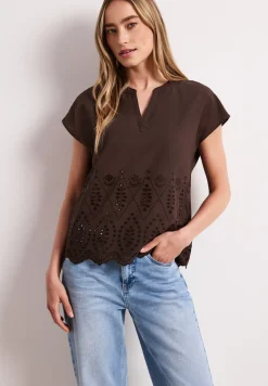 Blouse met Shiffley-patroon