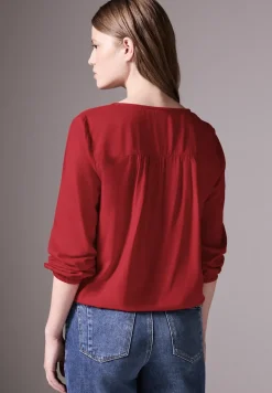 Blouse met smokdetail