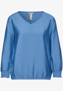 Blouse met smokdetail