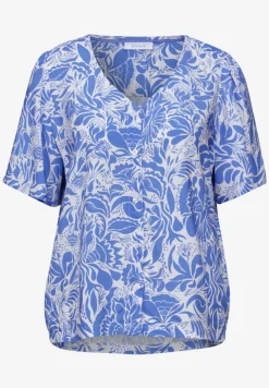 Blouse met V-hals en bloemenpatroon