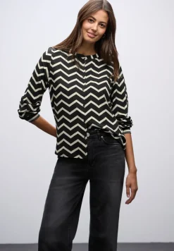 Blouse met zigzagpatroon