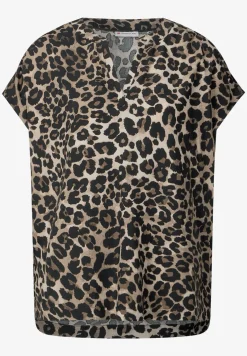 Blouse shirt met leopatroon