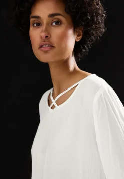 Blouse shirt met lintdetail