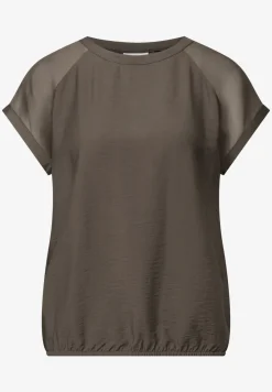 Blouse shirt met mesh detail