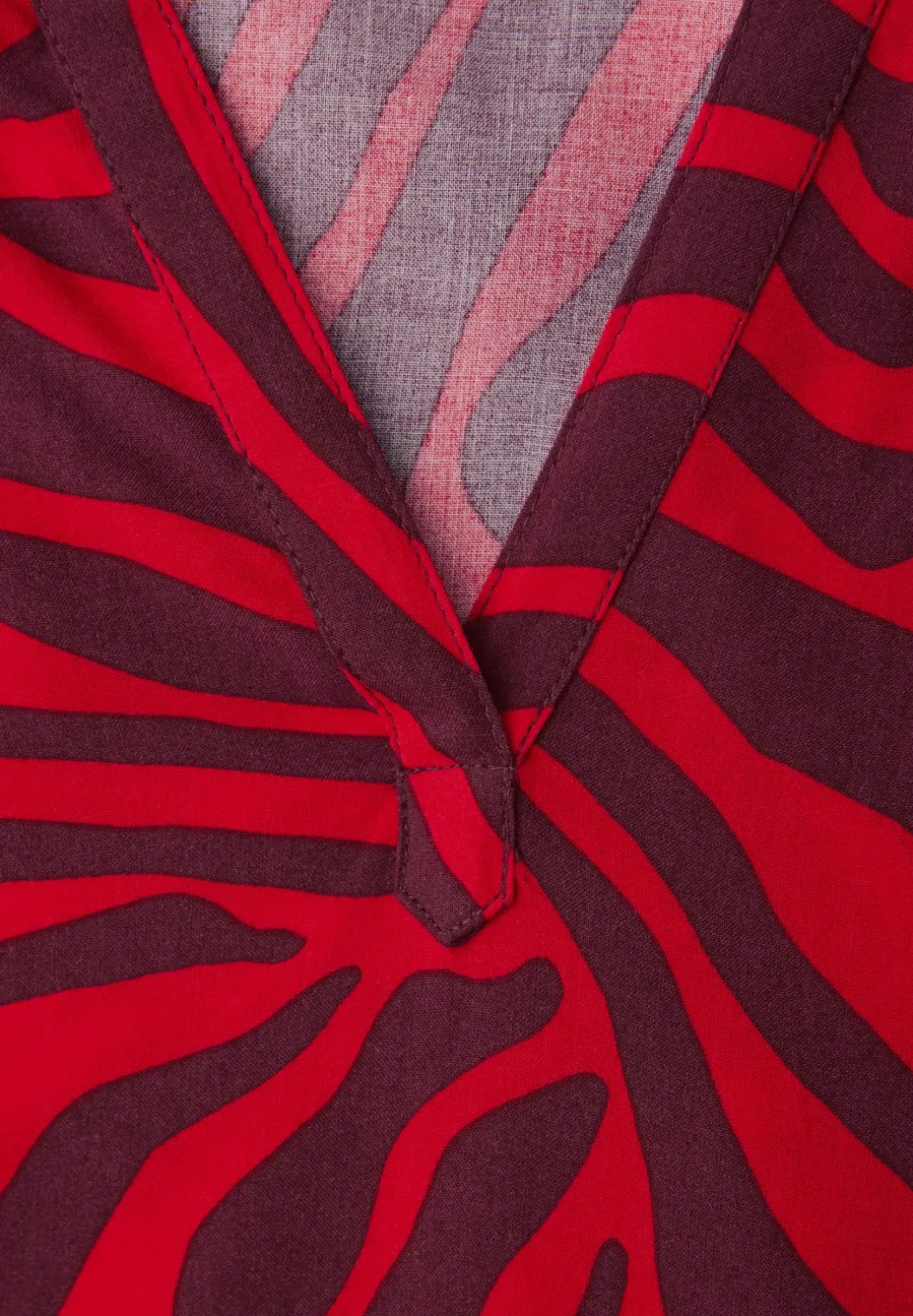 Blouse shirt met patroon