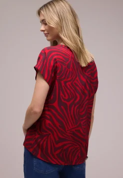 Blouse shirt met patroon