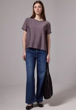 Blouse shirt met splitten