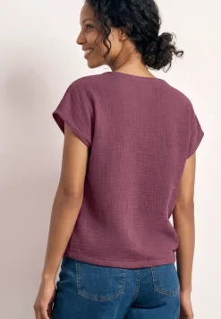 Blouse shirt van mousseline