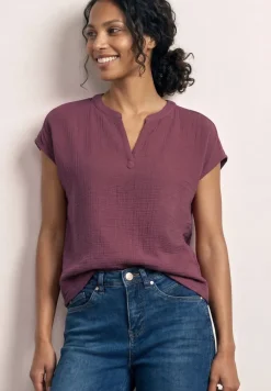 Blouse shirt van mousseline