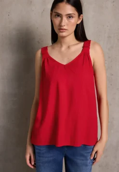 Blouse top met knoopdetail