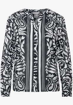 Blouse van patroonmix