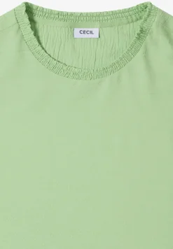 Blouse met gesmockte halslijn