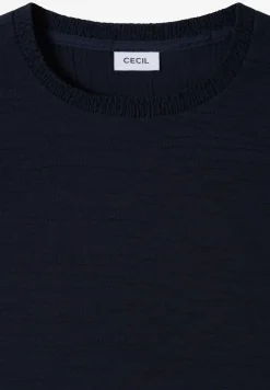 Blouse met gesmockte halslijn
