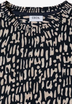 Blouse met gesmockte halslijn