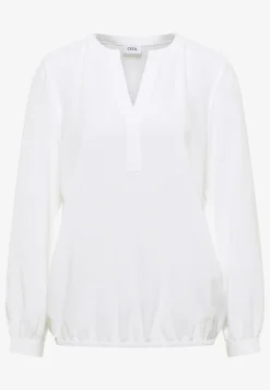 Blouse met gespleten hals