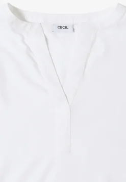 Blouse met gespleten hals