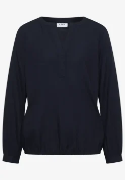 Blouse met gespleten hals