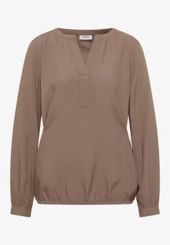 Blouse met gespleten hals