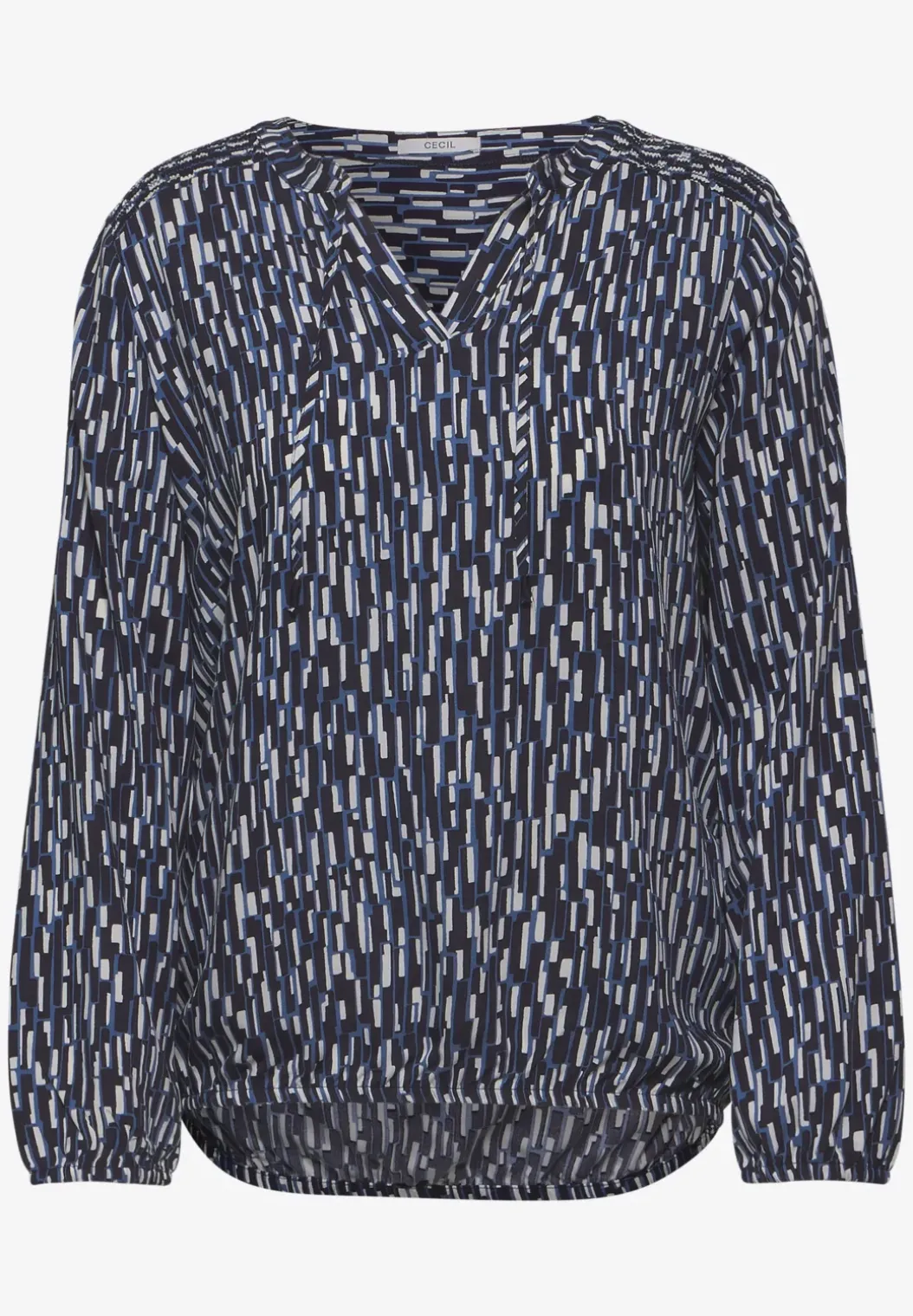 Blouse met smokdetail