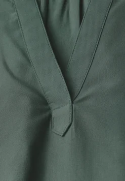 Blouseshirt in effen kleur