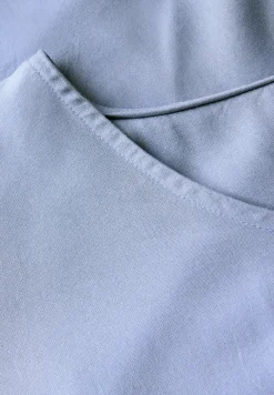 Blouseshirt in effen kleur