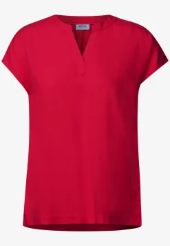 Blouseshirt in effen kleur