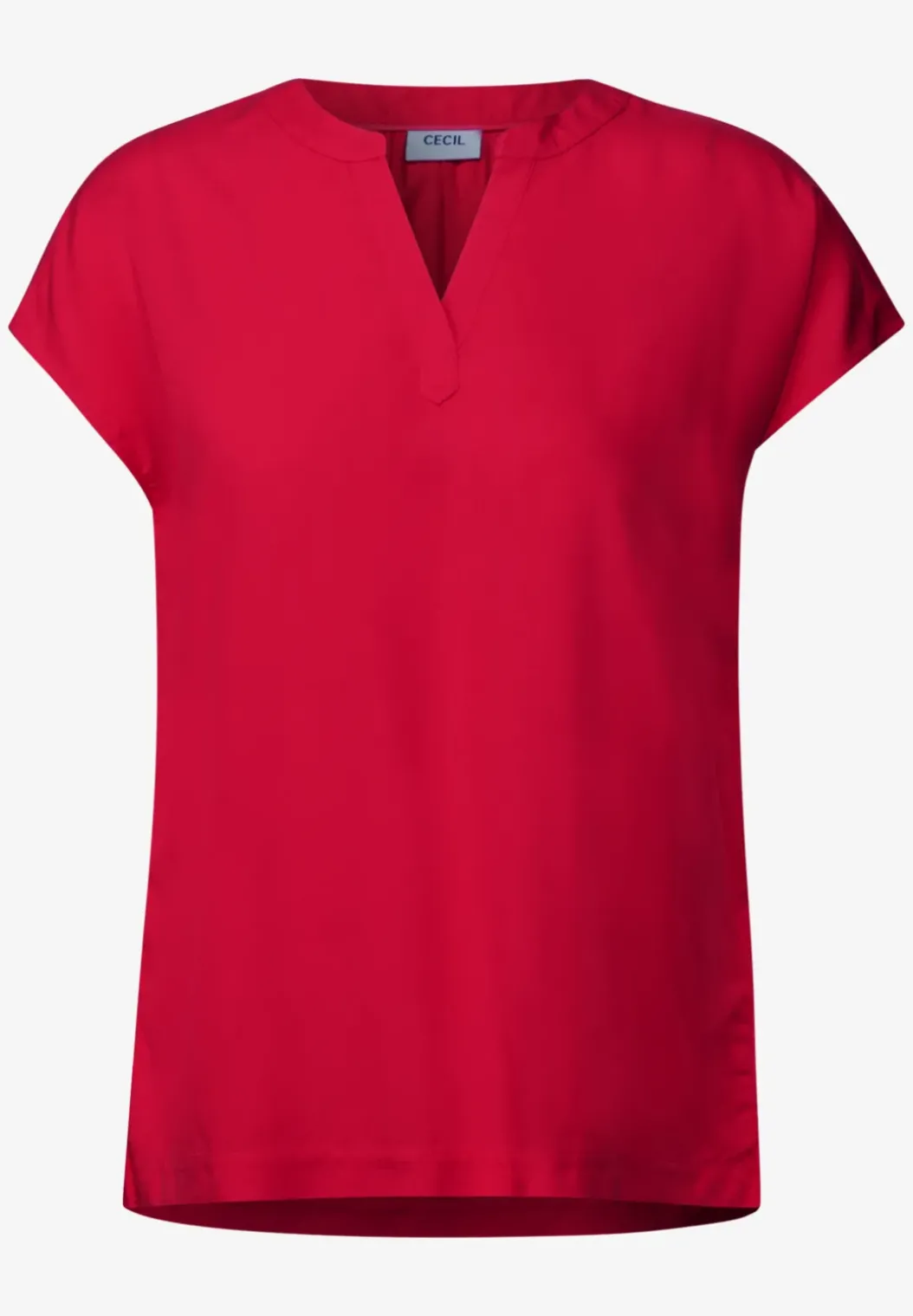 Blouseshirt in effen kleur
