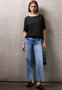 Blouseshirt met elastische zoom